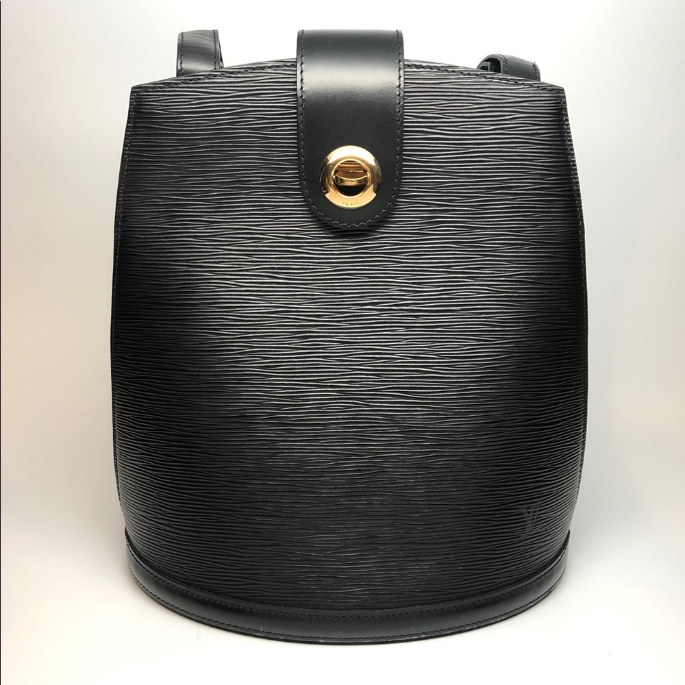 Vintage Louis Vuitton Eli Leather Black Cluny Bag